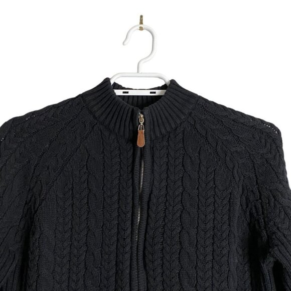 Tabi Women's Black Simply Classic Knit Sweater Jacket - Picture 2 of 7